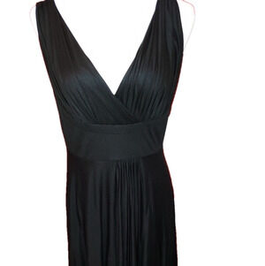 Bryan Bradley Black V-Neck Black Dress
